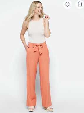 Mason & Belle Melanie High Rise Utility Wide Leg Pant
